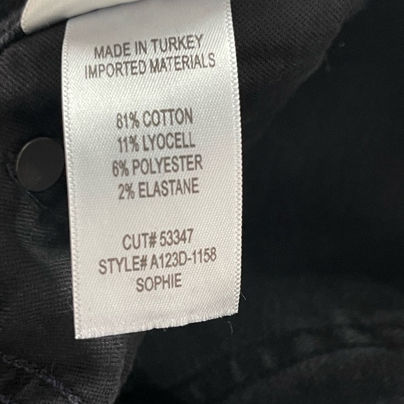 Agolde Sophie Mid Rise Skinny Ankle gray distress black Jeans size 27 - Picture 10 of 12